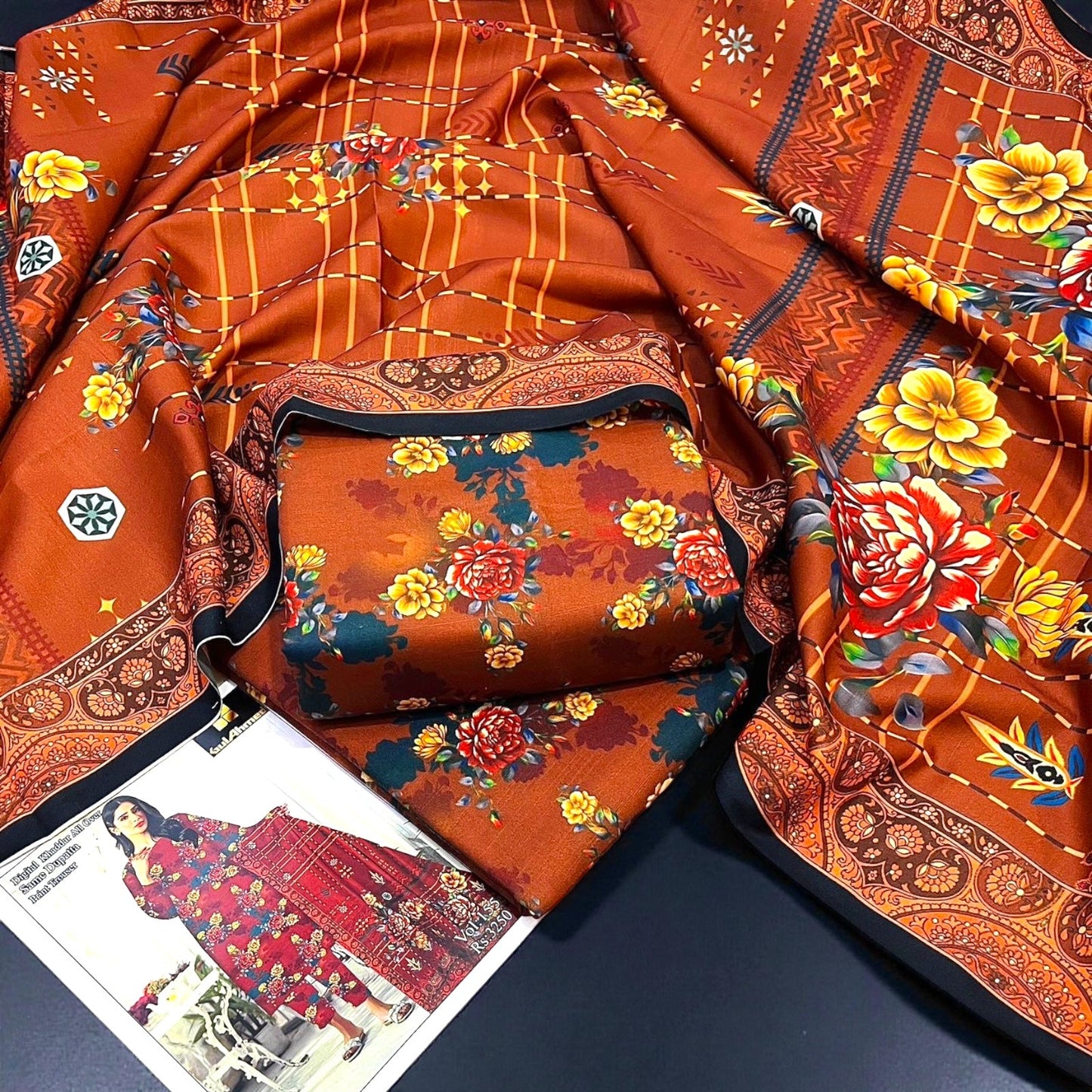 3 Pc Premium Ladies Khaddar Suit - LKW2 Haseeb Sarwar Clothing - Premium Clothing Store