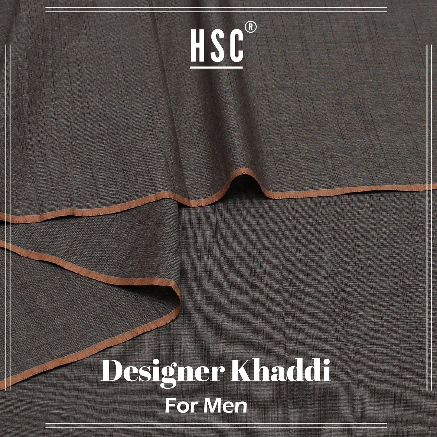Pure Cotton Designer Khaddi For Men - DK2 HSC