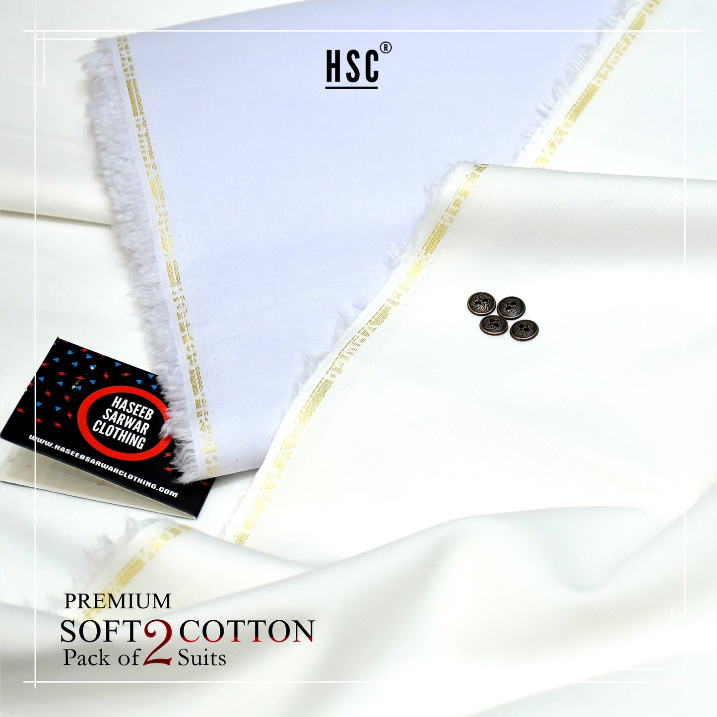 Pack Of 2 Suits - Premium Soft Cotton HSC