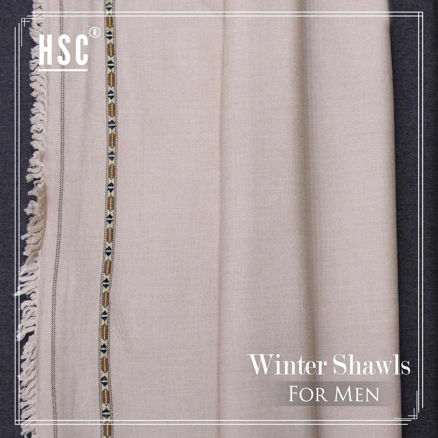 Winter Shawl For Men - WSF10