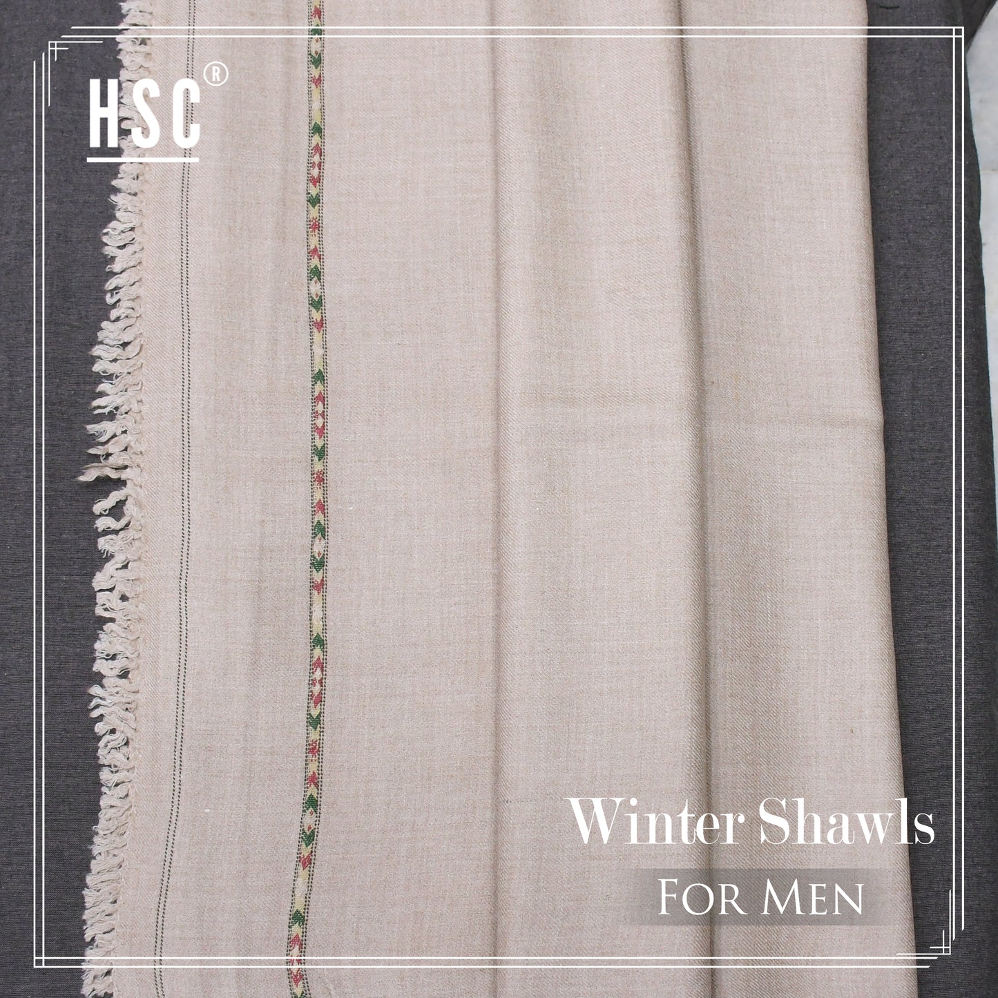 Winter Shawl For Men - WSF14
