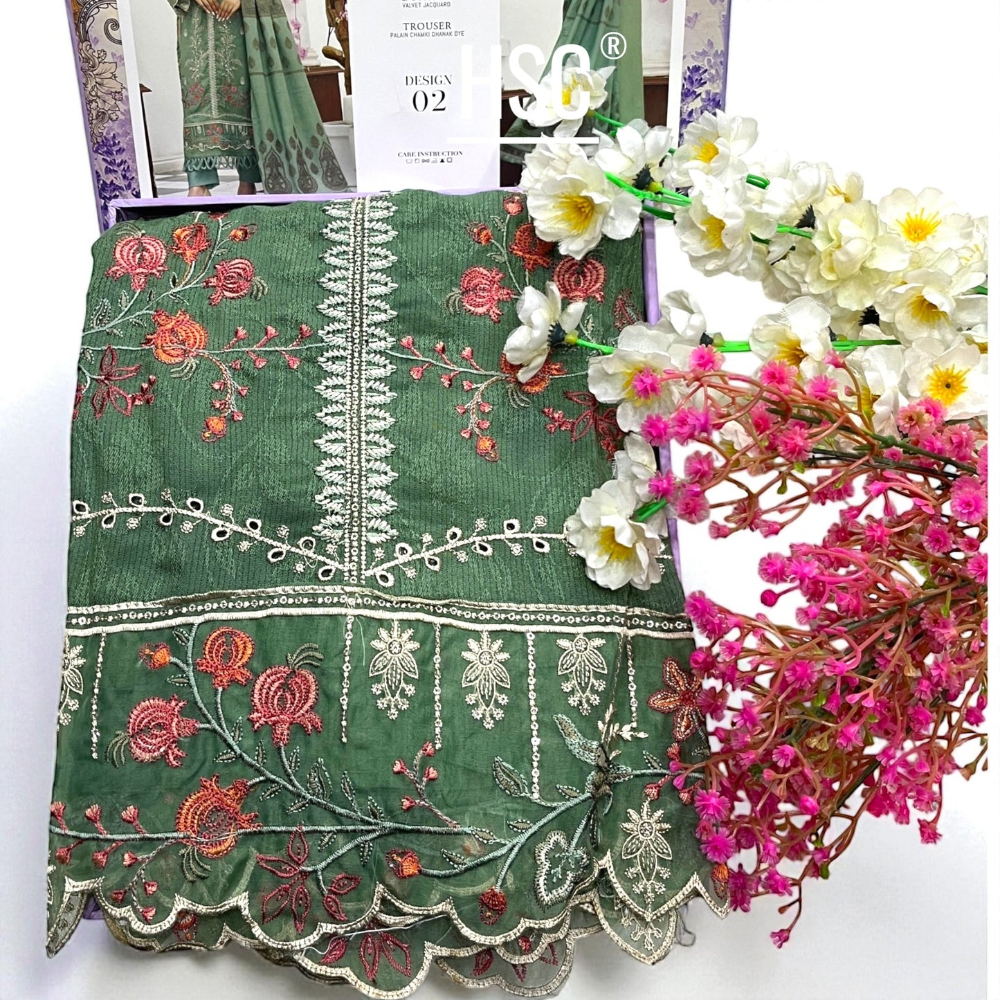 Gul Bahaar Fancy Ladies Premium Winter Suit - GBF5 Haseeb Sarwar Clothing - Premium Clothing Store