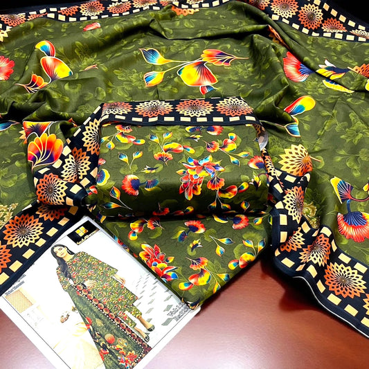 3 Pc Premium Ladies Khaddar Suit - LKW3