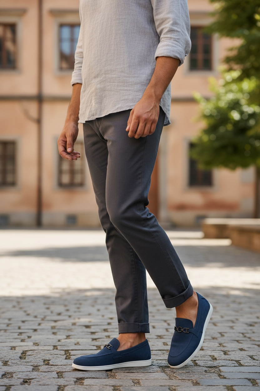 Premium Denim Loafers For Men - DL1 HSC