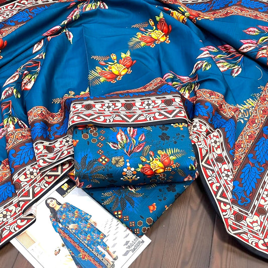 3 Pc Premium Ladies Khaddar Suit - LKW8
