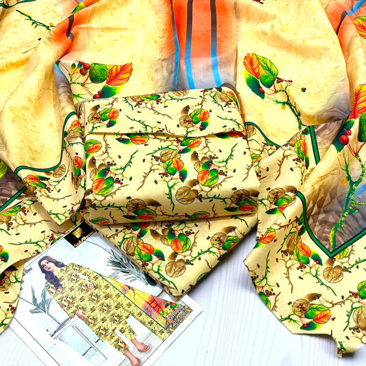 3 Pc Premium Ladies Khaddar Suit - LKW7