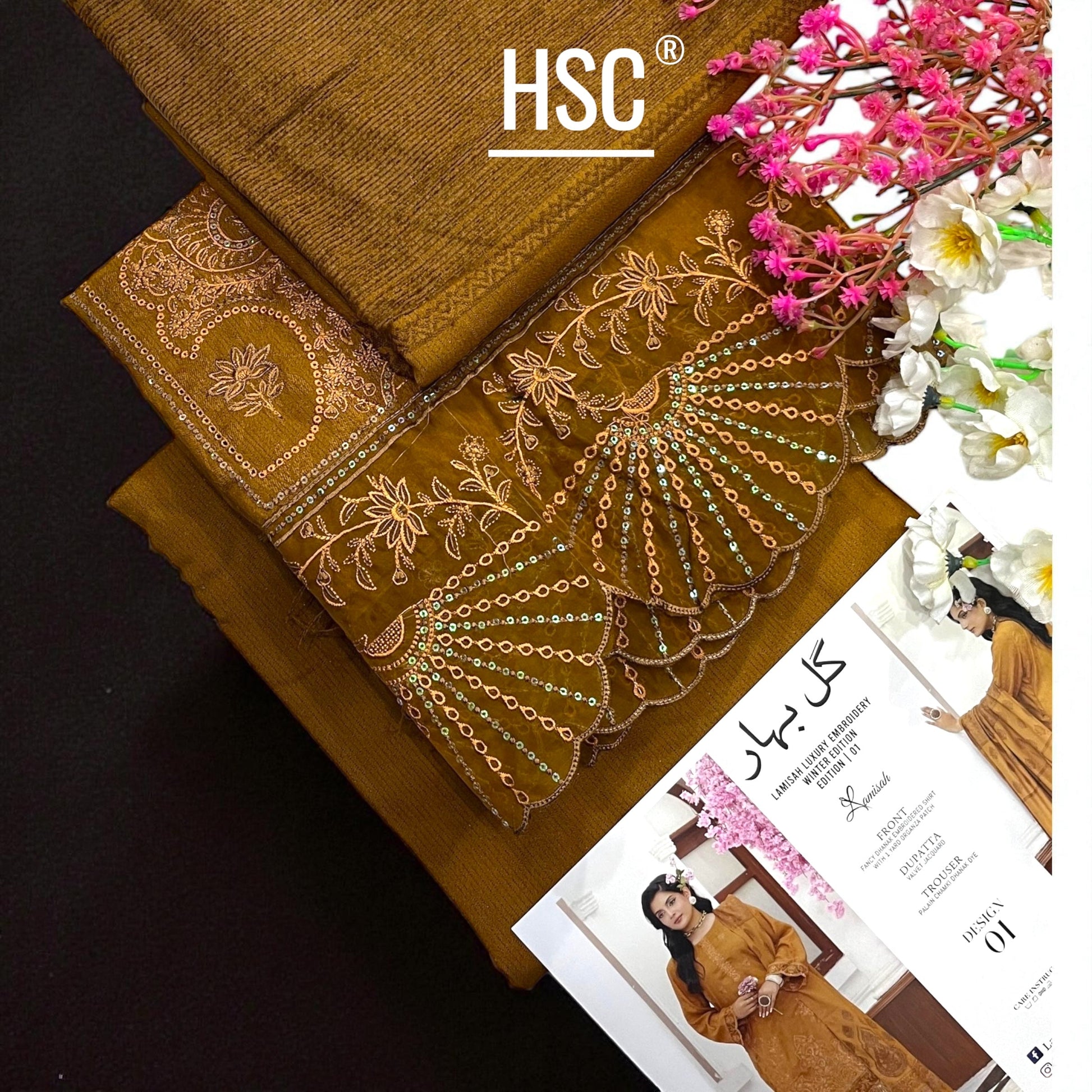 Gul Bahaar Fancy Ladies Premium Winter Suit - GBF6 Haseeb Sarwar Clothing - Premium Clothing Store