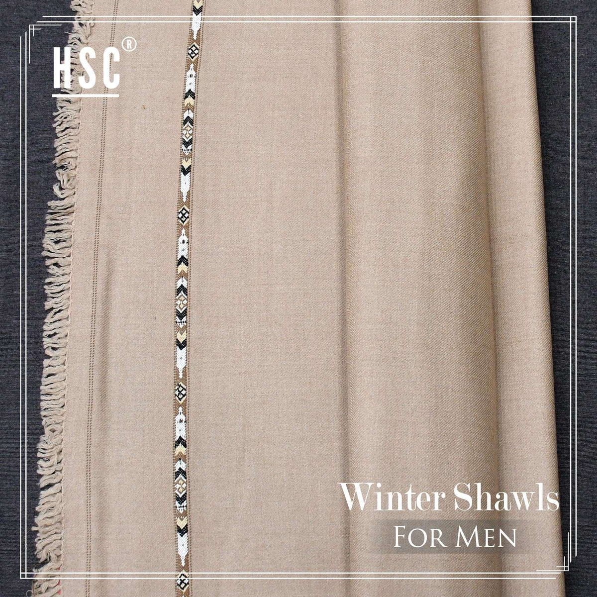 Winter Shawl For Men - WSF4 HSC ROYAL