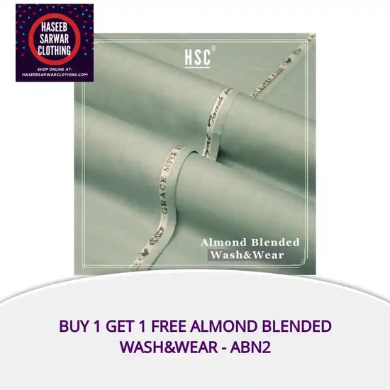 Buy 1 Get 1 Free Almond Blended Wash&amp;Wear - ABN2 by@Outfy