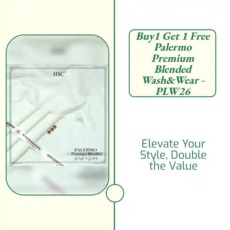 Buy1 Get 1 Free Palermo Premium Blended Wash&amp;Wear - PLW26 by@Outfy