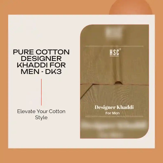 Pure Cotton Designer Khaddi For Men - DK3 by@Outfy