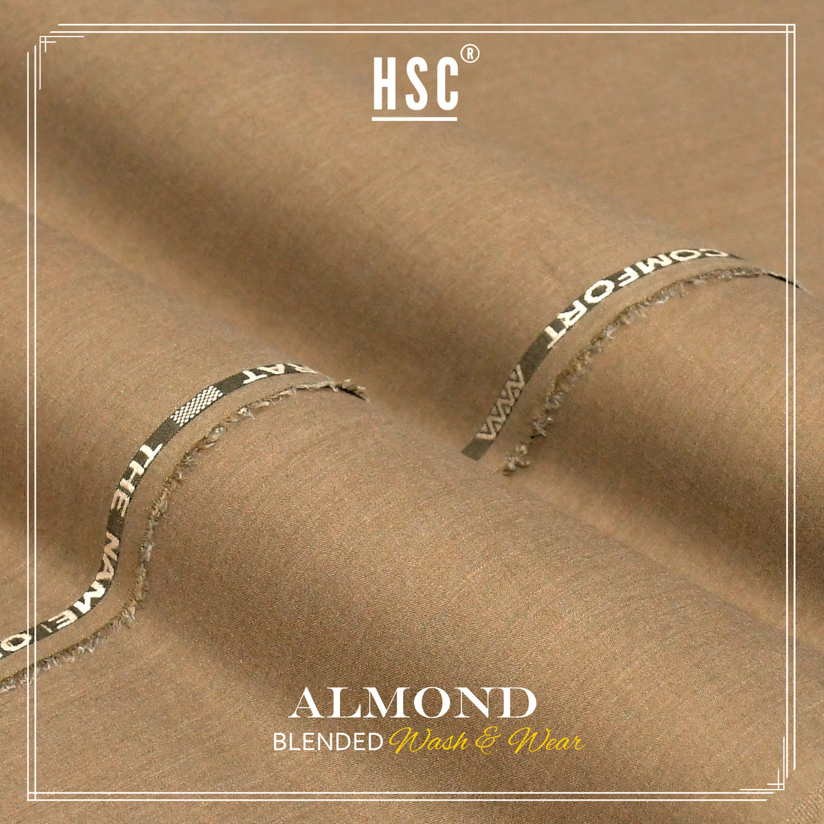 Buy1 Get 1 Free Almond Blended Super Fine Wash&Wear - AB12 HSC