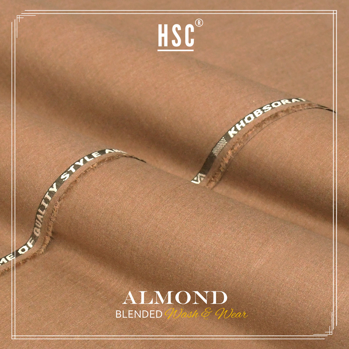 Buy1 Get 1 Free Almond Blended Super Fine Wash&Wear - AB19 HSC