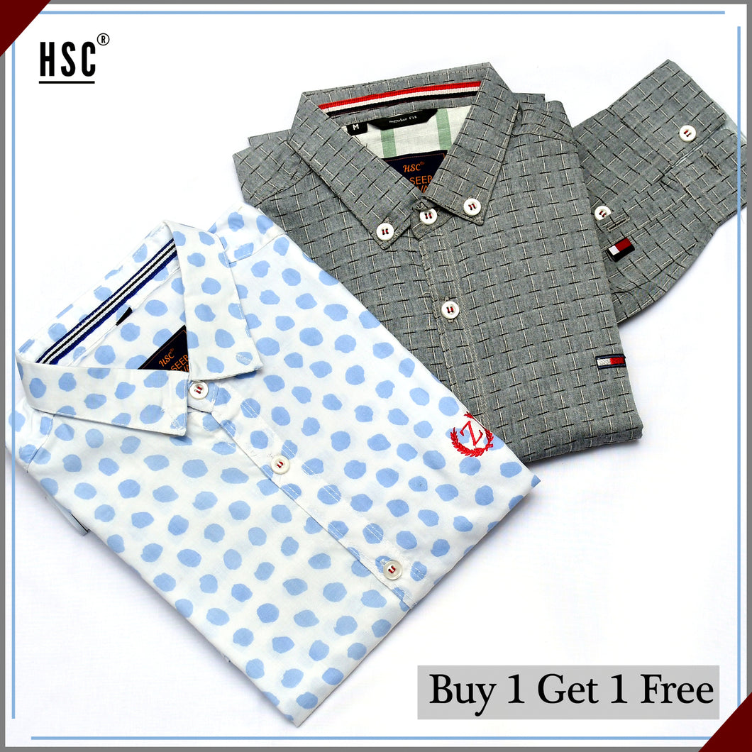 Buy 1 Get 1 Free Casual Shirt For Men - BGF1