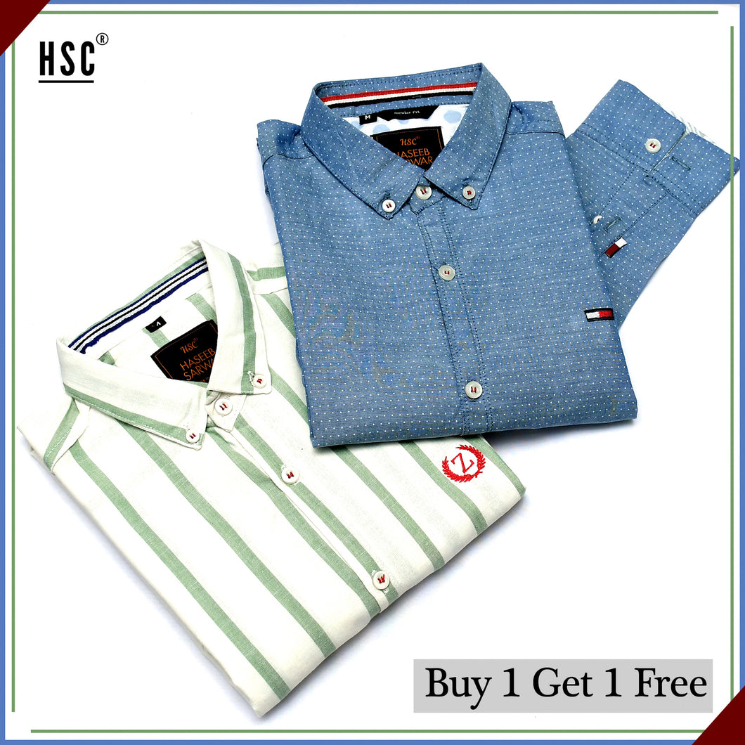 Buy 1 Get 1 Free Casual Shirt For Men - BGF2