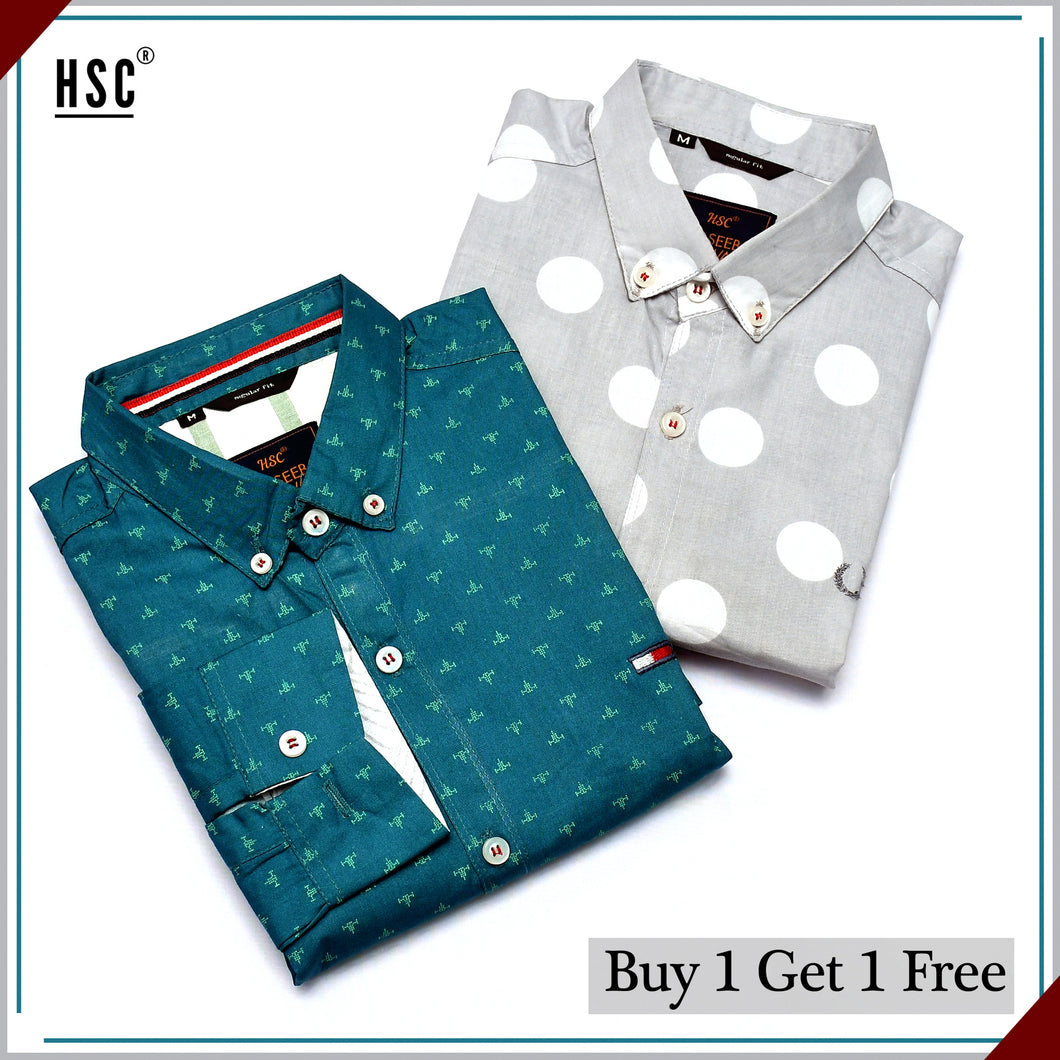 Buy 1 Get 1 Free Casual Shirt For Men - BGF3
