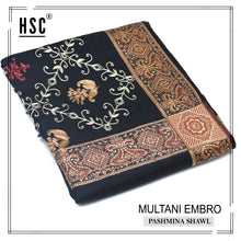 Load image into Gallery viewer, Multani Embro Pashmina Shawl For Ladies - MES10
