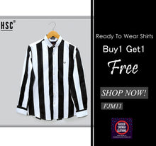 Load image into Gallery viewer, Stripes RTW Casual Shirt For Men - FJM11
