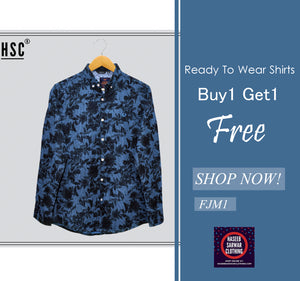 Floral Jaquard RTW Casual Shirt For Men - FJM1