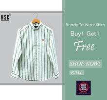 Load image into Gallery viewer, Stripes Jaquard RTW Casual Shirt For Men - FJM4
