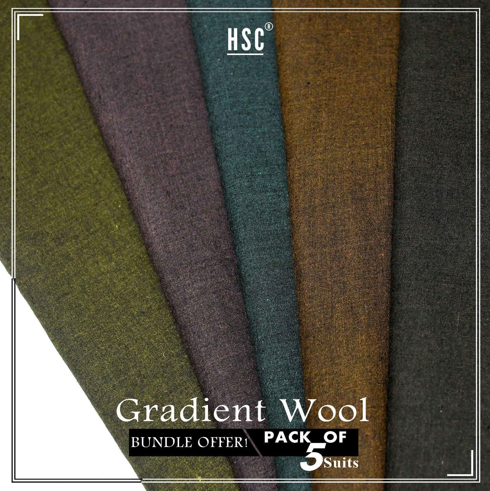 Pack of 5 Suits Gradient Wool HSC