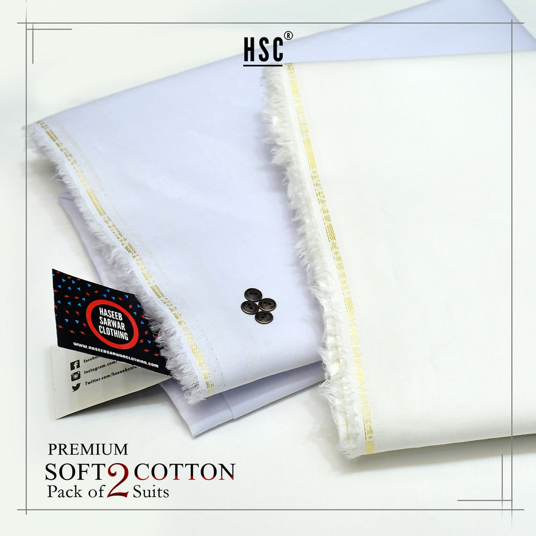 Pack Of 2 Suits - Premium Soft Cotton HSC