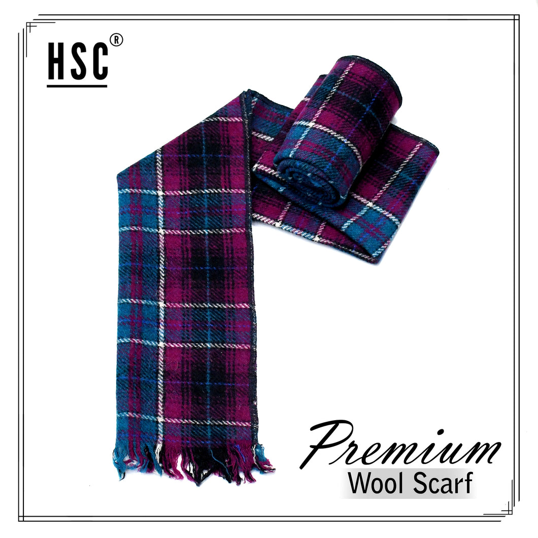 Premium Wool Scarves - PWS190 HSC ROYAL