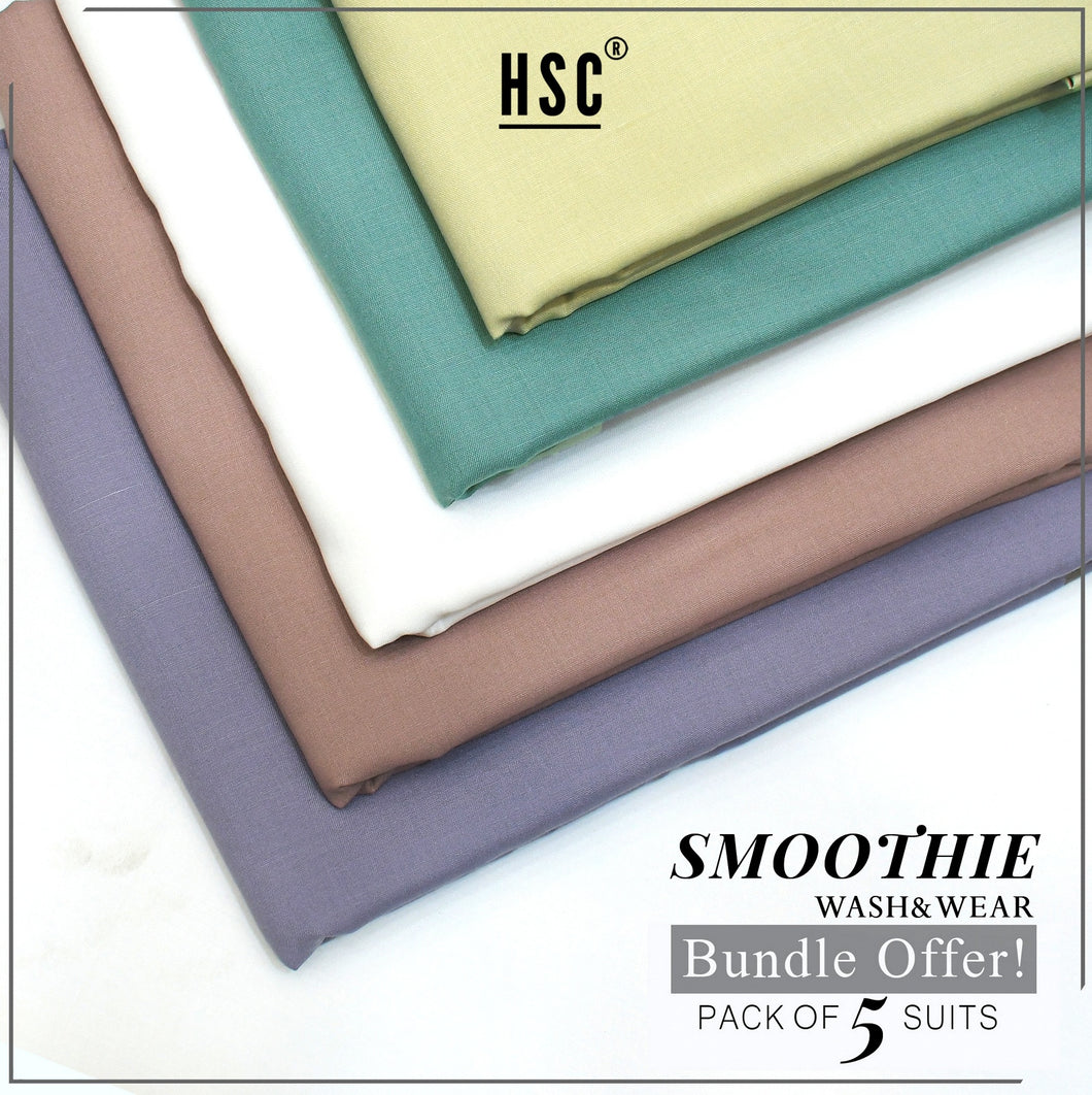 Smoothie Wash&Wear Bundle Offer - Pack of 5 Suits (Volume: 2) HSC