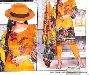Sitari Embro Linen Suit For Ladies - SPH1