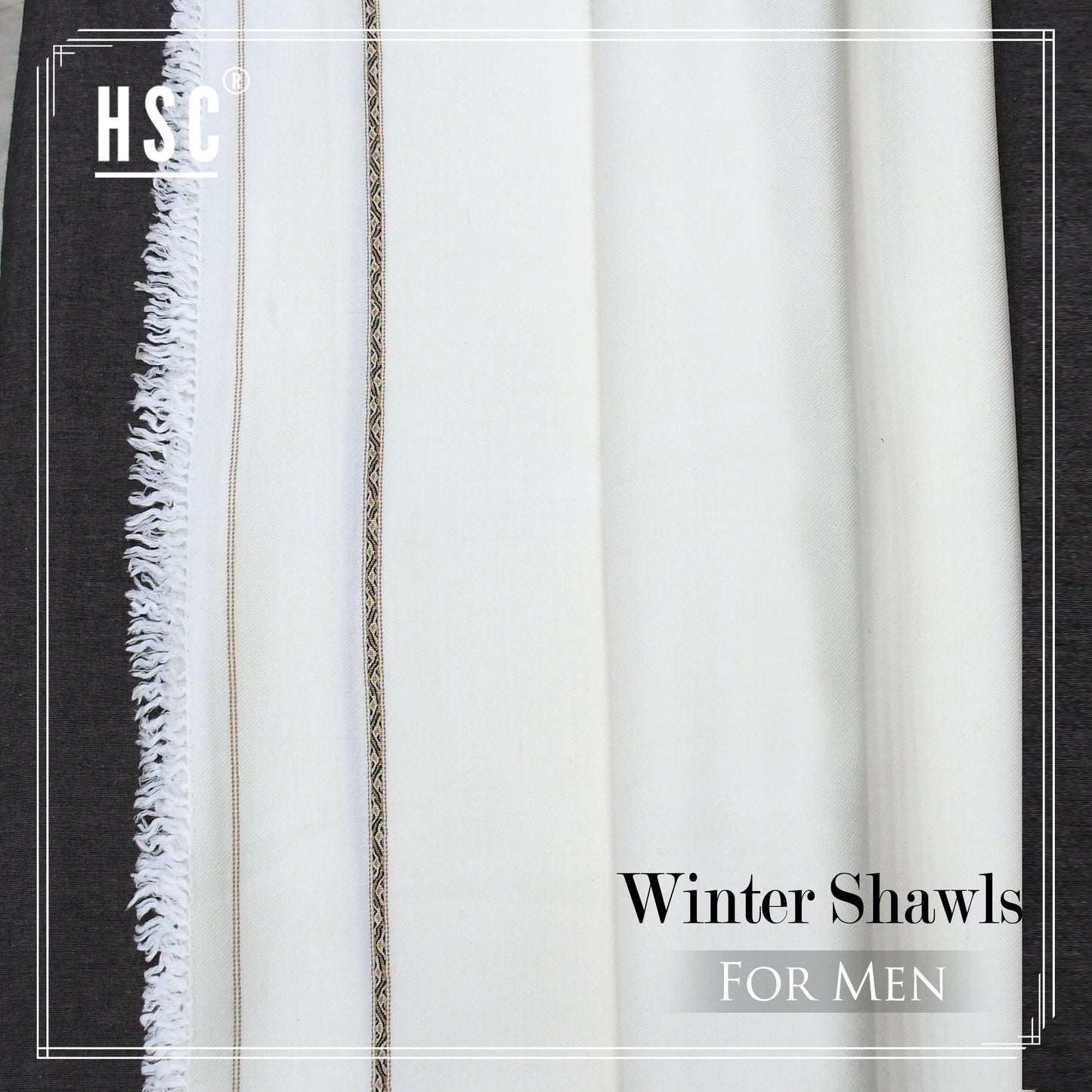 Winter Shawl For Men - WSF15